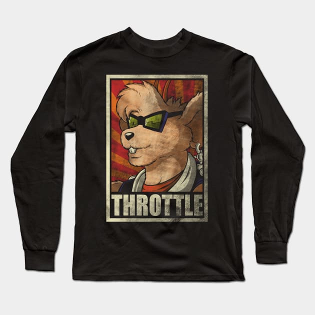 Throttle Long Sleeve T-Shirt by Barbadifuoco